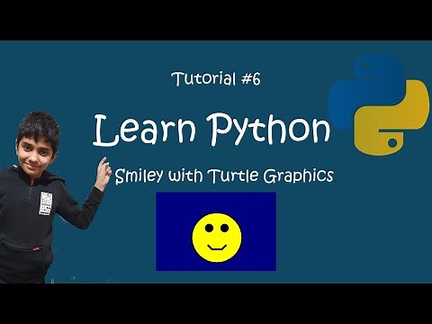 Learn Python, Tutorial 6 (Draw Smiley Using turtle)