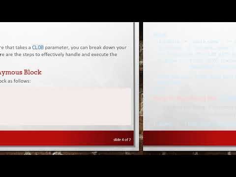 How to Execute an Oracle Procedure with a CLOB Parameter in SQL Developer