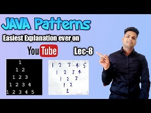 Number Pattern programs in java | Advanced Number pattern programs in java