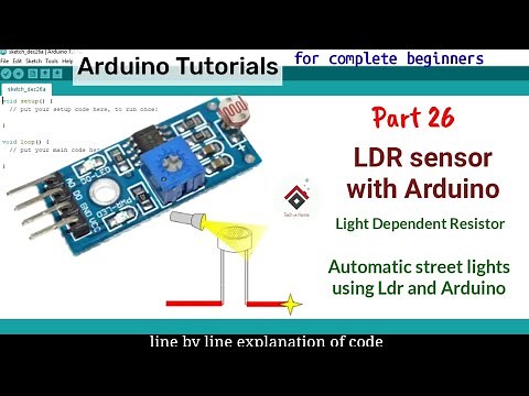 LDR sensor with Arduino | Smart street lights projects (Light Dependent Resistor/photoresistor)