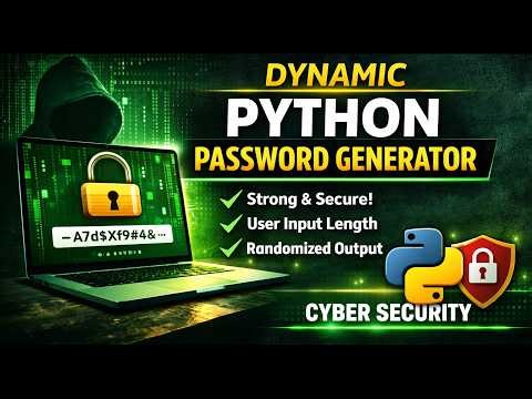 Password Generator | Python using random and string module | Cyber Security related