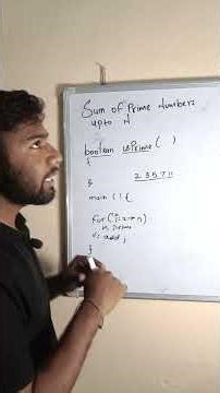 sum of prime number , dsa coding LEETCODE java cpp python placements preparation.