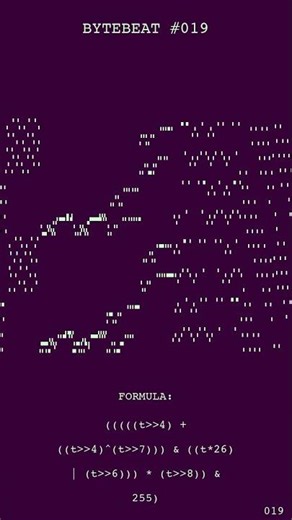 Bytebeat Code #:019 From Formula to Sound
