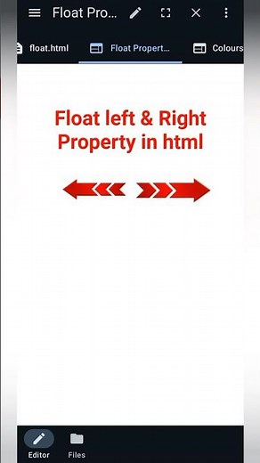 Float Left & Right Property in html #float #htmlandcss #coding