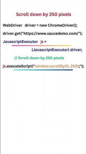 Scroll a page || Web Automation || Selenium Java