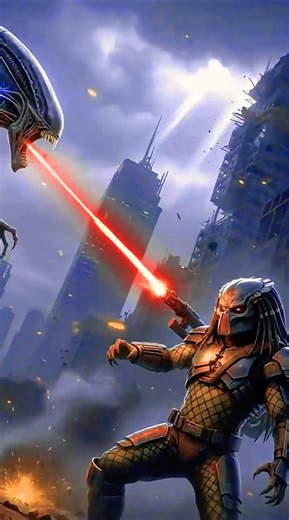 Who Wins? Alien Queen 👑 vs Predator ⚔️ Epic 4K Clash! #shorts #avp #viral #alienvspredator