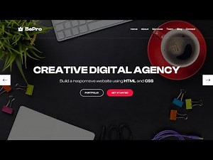 How to make a website using HTML and CSS | Responsive Website Design