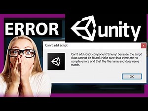 Solucionando el Error: Can't Add Script Component en Unity - RESUELTO
