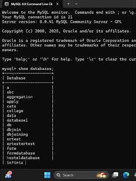 Accessing Databases using MySQL Command Line Client | SQL Basics | #Shorts
