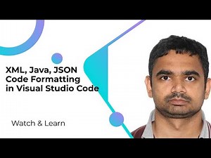 XML, Java, JSON Code Formatting in Visual Studio Code