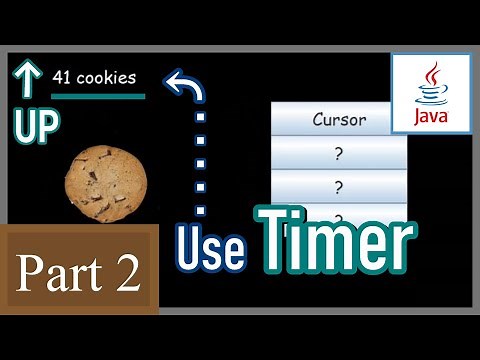 Timer and Increment Numbers - Cookie Clicker in Java (2/3)