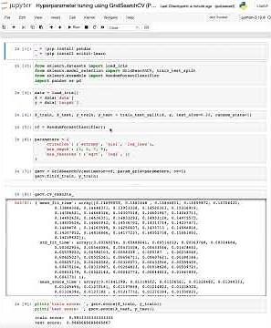 Hyperparameter tuning using GridSearchCV Python