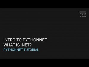 Intro to Pythonnet | What is .Net?
