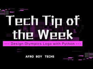 Here is How to Design Olympics Logo with Python Turtle