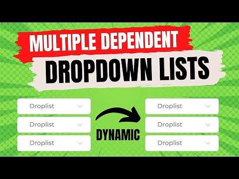 Make Dynamic Dependent Drop Down Lists In Excel | Office 365