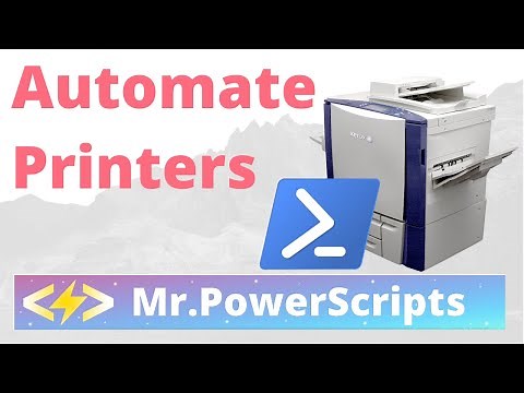 Automate Installing Printers with Powershell