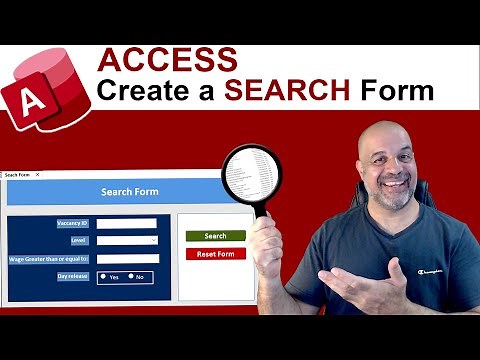 Microsoft Access - Create a SEARCH FORM - easily find records