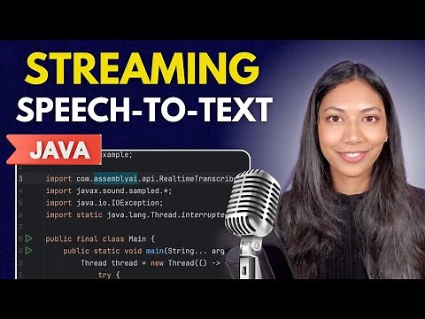 Real-time Speech To Text In Java - Transcribe From Microphone