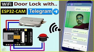 WiFi Door Lock using ESP32 CAM & Telegram - IotCircuitHub