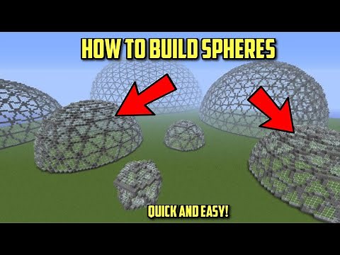 How To Make Spheres Quick And Easy! (One Command) Minecraft Bedrock