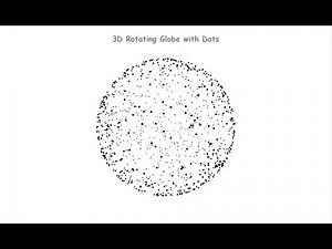 Create a 3D Rotating Globe with Dots Using HTML Canvas and JavaScript