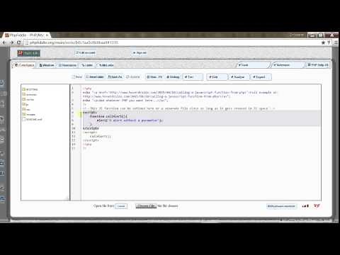 Calling a JavaScript function from PHP Ex 1