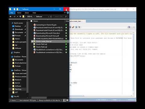 Oracle XE + SQL Developer Tutorial