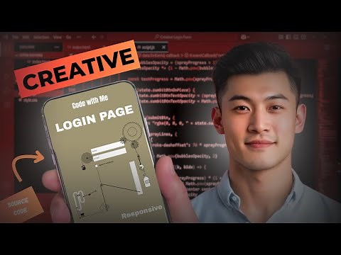 Creative Login Page Design Using HTML CSS & JavaScript 🔥