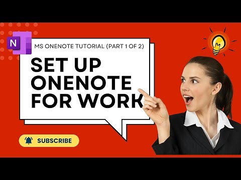 How to Organize Onenote for Work? - - MS OneNote Tutorial Series