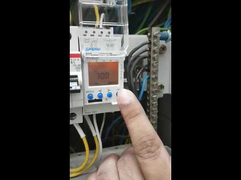 Digital timer timing set up.