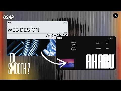 I Found This Insanely Smooth Menu Animation… So I Rebuilt It (using GSAP)
