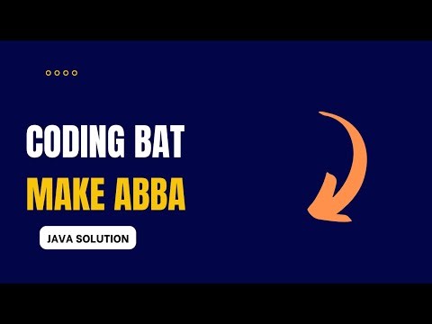 Coding Bat - makeAbba Solution (Java)