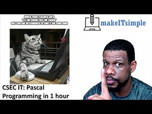 CSEC IT: Pascal Programming in 1 hour | MAKE IT SIMPLE TT
