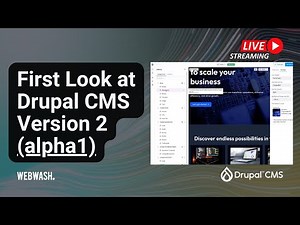 First Look at Drupal CMS Version 2 (alpha1) + Drupal Canvas