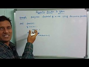 Recursive Function in Python | Recursion | Python Programming | Telugu