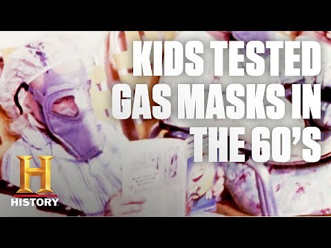 Children Testing Gas Masks for the U.S. Government | Flashback | History