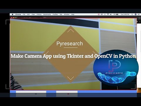 Make Camera App using Tkinter and OpenCV in Python