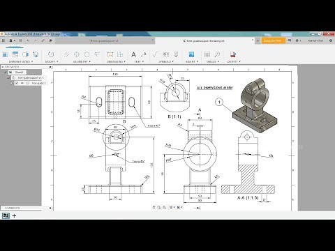 How to make 2D drawing in Autodesk Fusion 360
