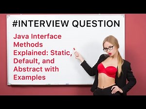 Java Interface Methods Explained: Static, Default, and Abstract with Examples
