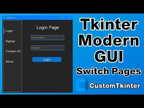 How to Build a Modern Multi-Pages GUI with Python and CustomTkinter | Part-1