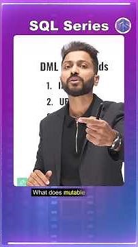 SQL DML Commands in 1 Minute #sql #interview #dbms