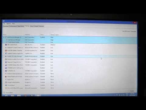 Windows 8 - Task Manager - startup tab explained
