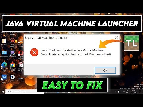 how to fix java virtual machine launcher error minecraft tlauncher