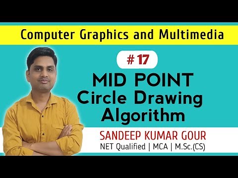 Mid Point Circle Drawing Algorithm | 8 Way symmetry of circle