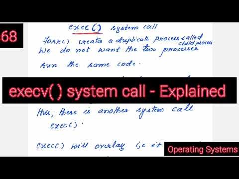 Lec79: execv system call | Operating Systems