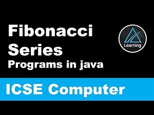 Fibonacci Series program in Java | ICSE Class 10 Computer