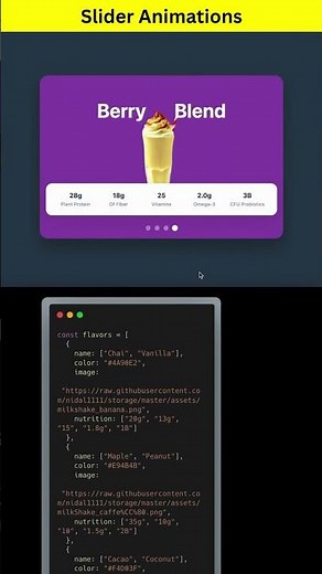 Slider Animations | Smooth Carousel with HTML, CSS & JavaScript #coding #htmlcssjs #webdesign