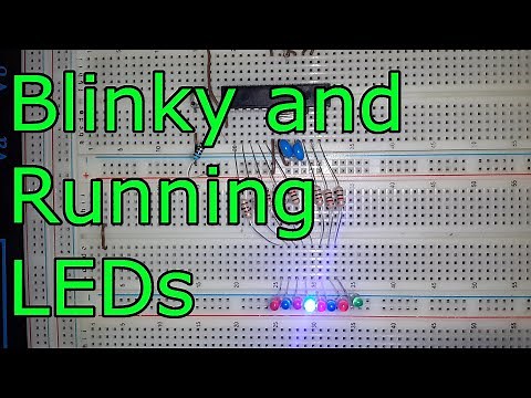 Blinky and Running LEDs 🔴 ATmega328P Programming #4 AVR microcontroller with Atmel Studio