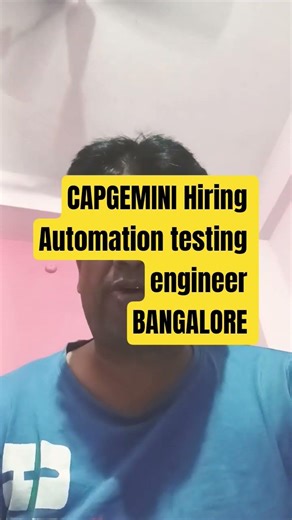 Capgemini Hiring SDET Automation Tester | Selenium API Testing Jobs 2026