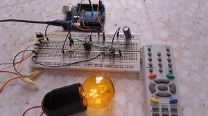 Remote controlled light dimmer with Arduino
